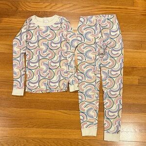 Hanna Andersson sz 130/ 8 Rainbow long pjs